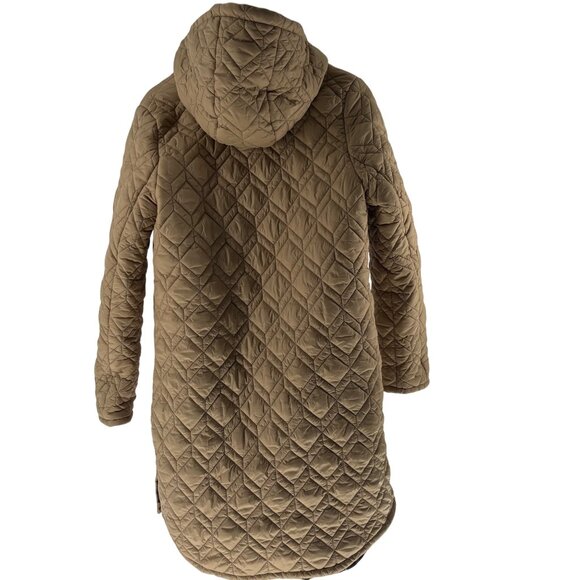 Andrew Marc Womens Rialto Quilted Parka With Hood & Pockets Medium - Picture 7 of 16